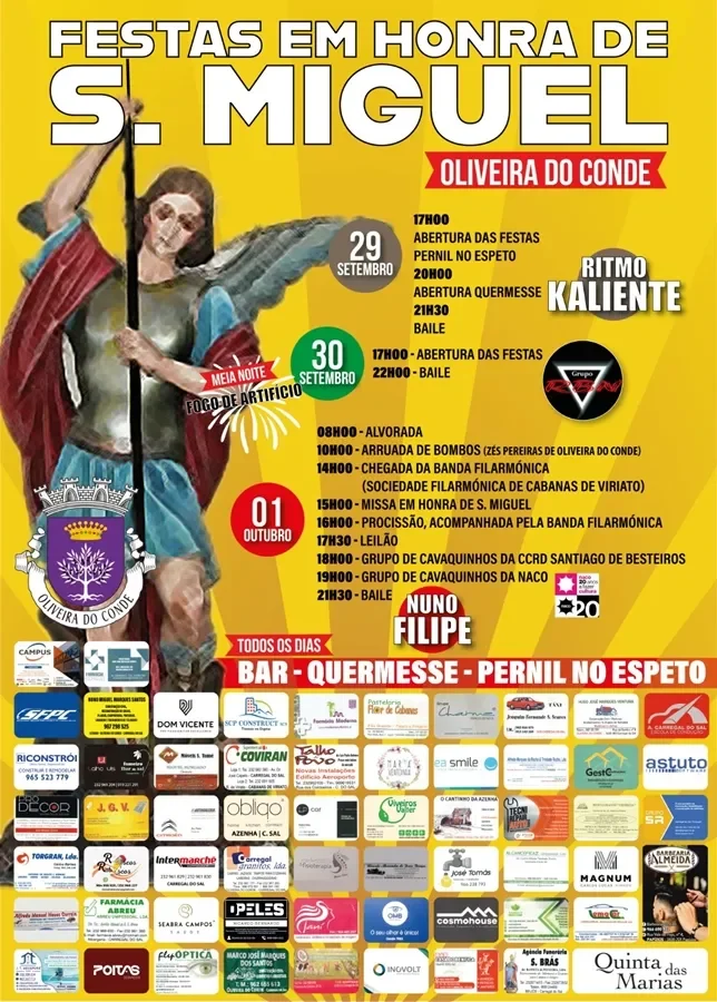 Cartaz Festas de São Miguel 2023 - Oliveira do Conde