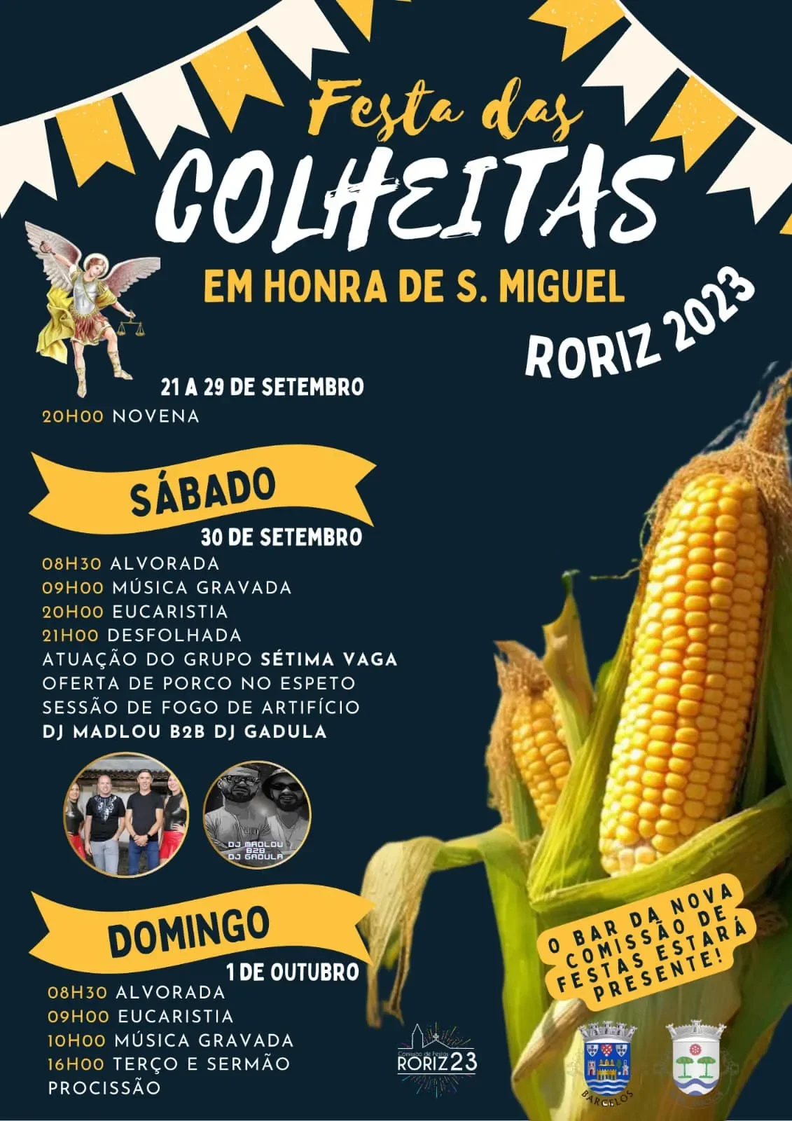 Cartaz Festa das Colheitas 2023 - Roriz
