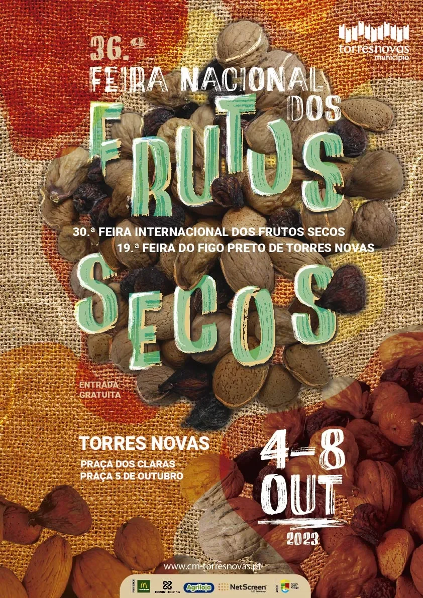 Cartaz Feira dos Frutos Secos 2023 - Torres Novas