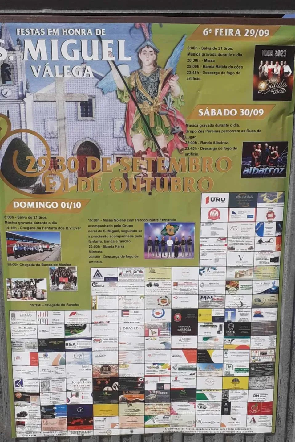 Cartaz Festas de São Miguel 2023 - Válega