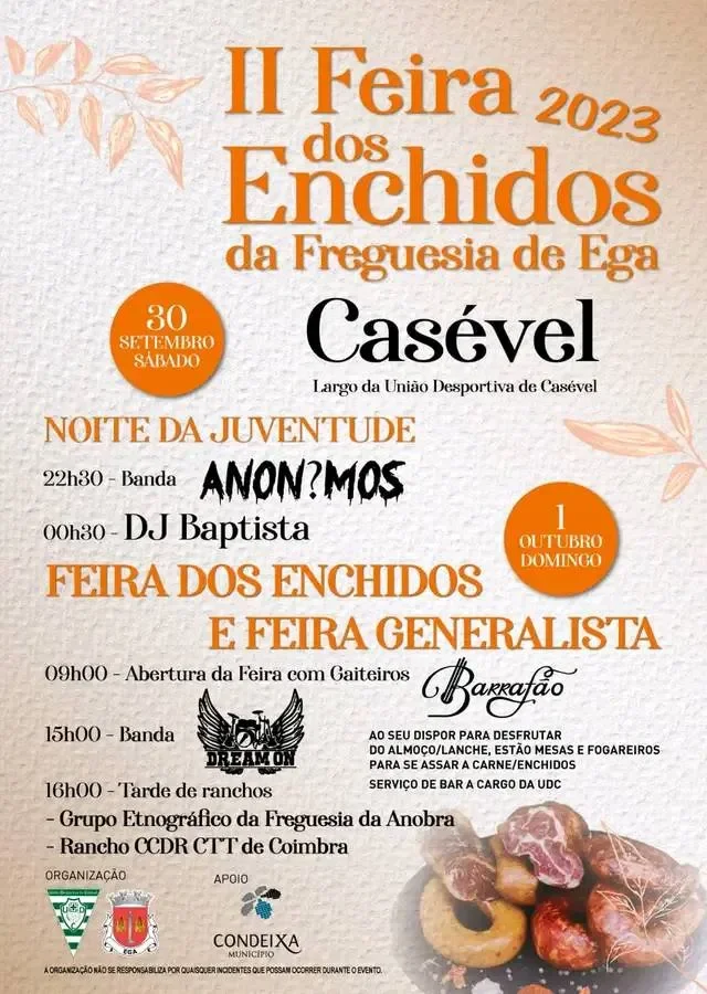 Cartaz Feira de Enchidos 2023 - Casével