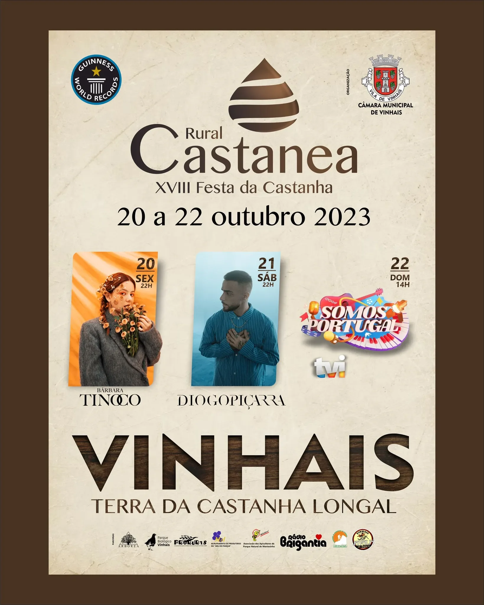 Cartaz XVIII Festa da Castanha 2023 - Vinhais