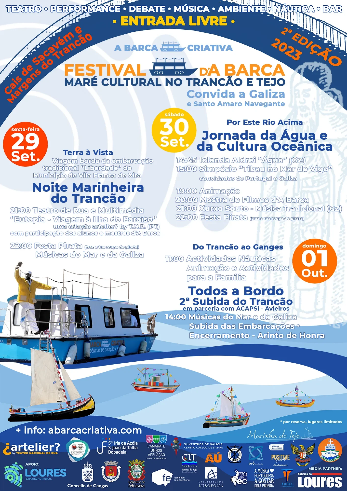 Cartaz Festival da Barca 2023 - Sacavém