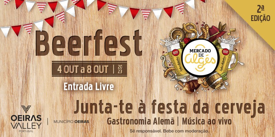 Cartaz Festa da Cerveja Beerfest 2023 - Oeiras
