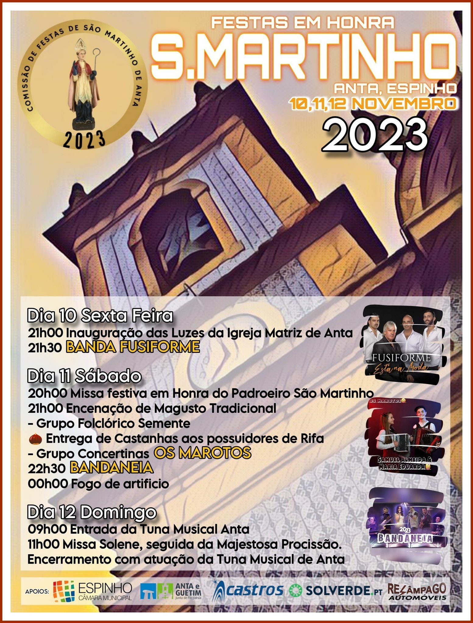 Cartaz Festa em Honra de São Martinho 2023 - Anta
