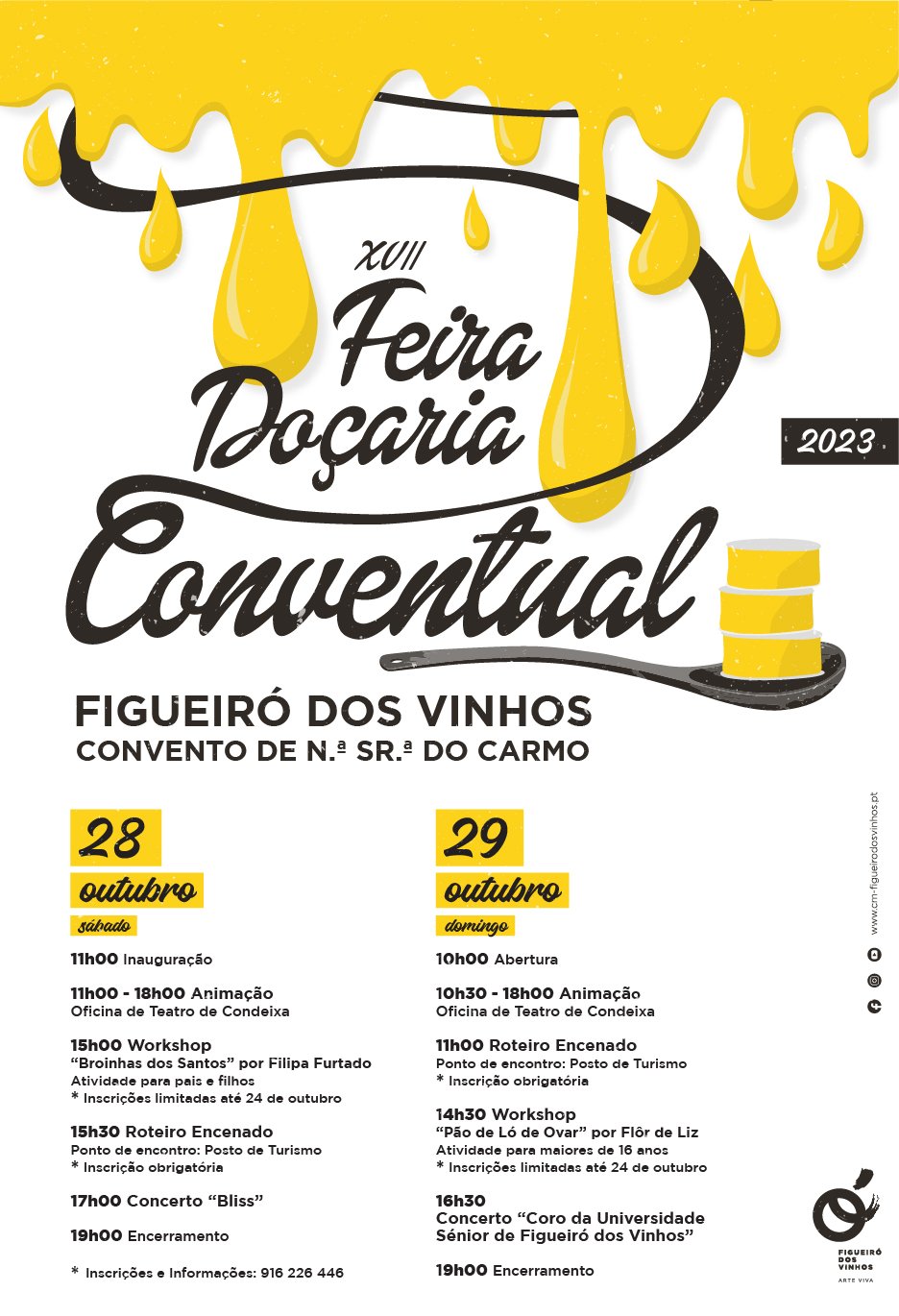 Cartaz XVII Feira da Doçaria Conventual 2023 - Figueiró dos vinhos