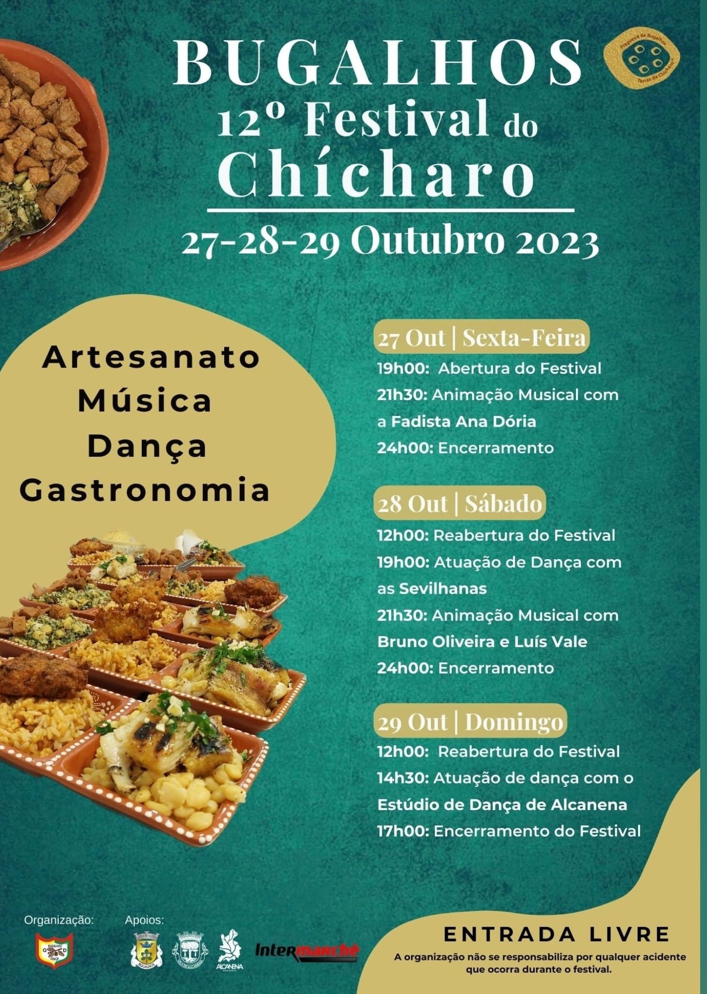 Cartaz 12 Festival do Chícharo 2023 - Bugalhos
