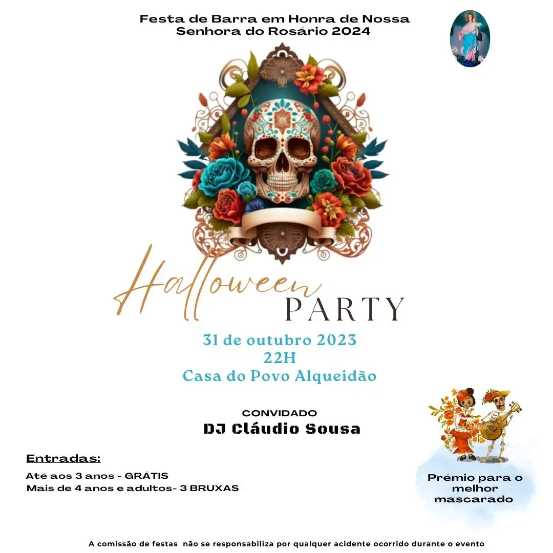 Cartaz Halloween 2023 - Alqueidão