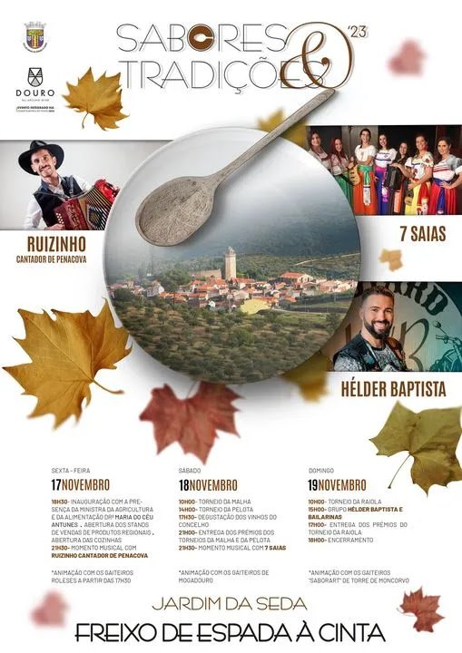 Cartaz Sabores e Tradições 2023 - Freixo de Espada à Cinta