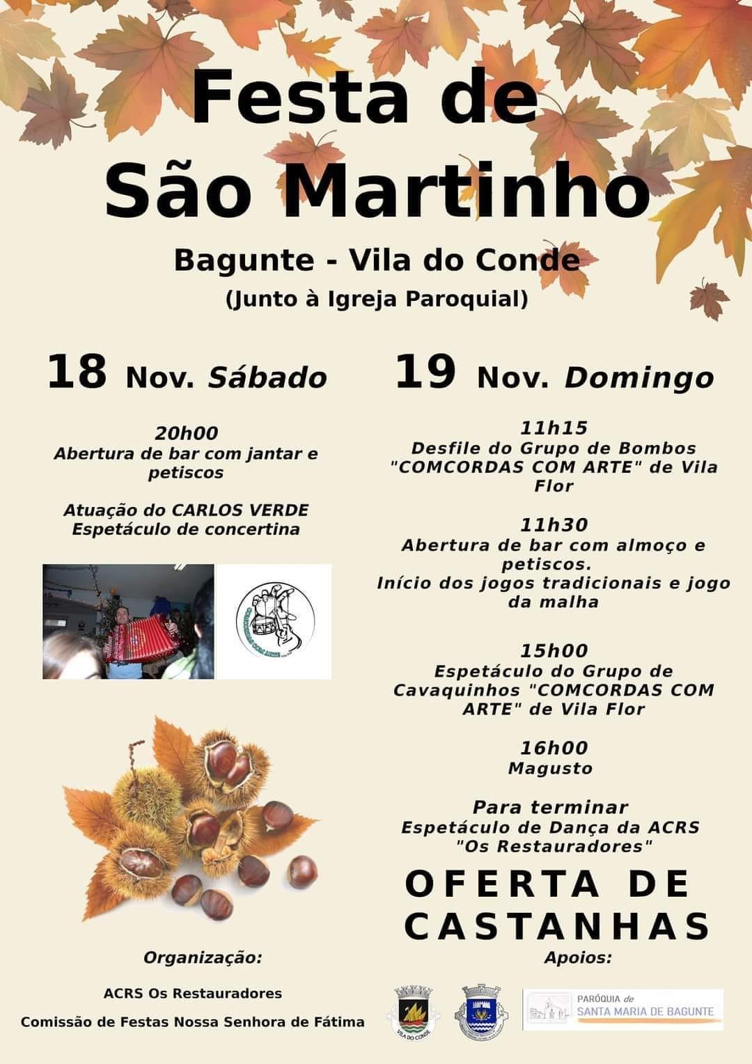Cartaz Festa de São Martinho 2023 - Vila do Conde