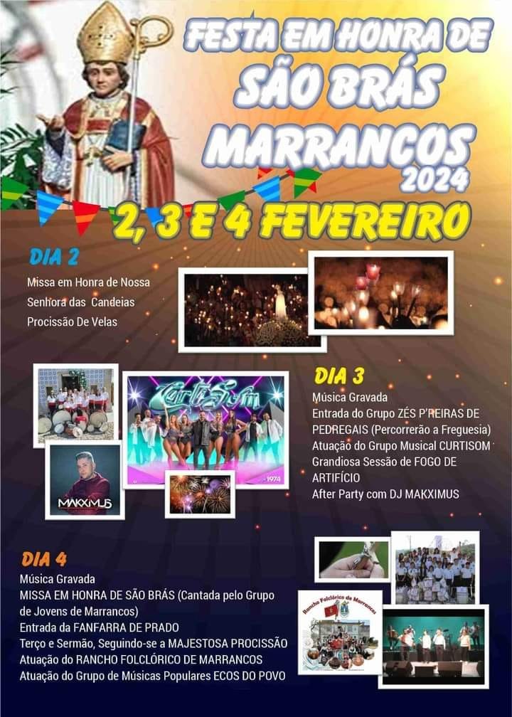 Festas em honra de São Brás 2024 - Marrancos