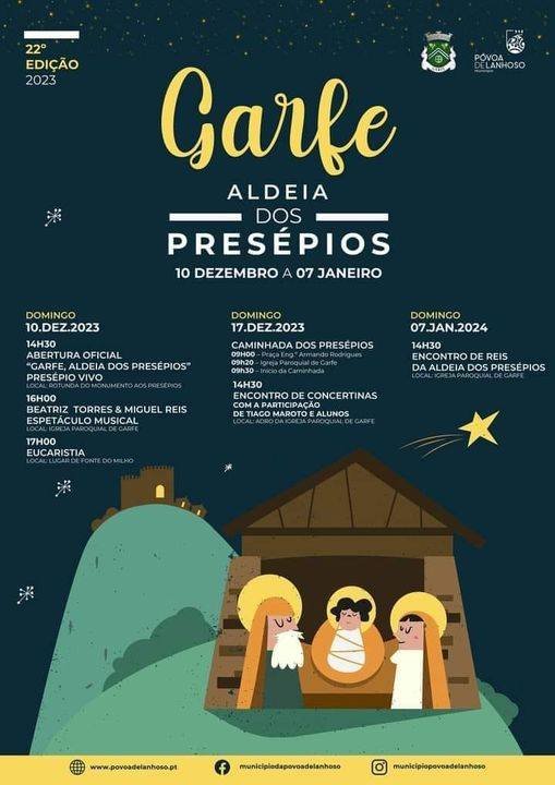 Cartaz Aldeia dos Presépios 2023 - Garfe