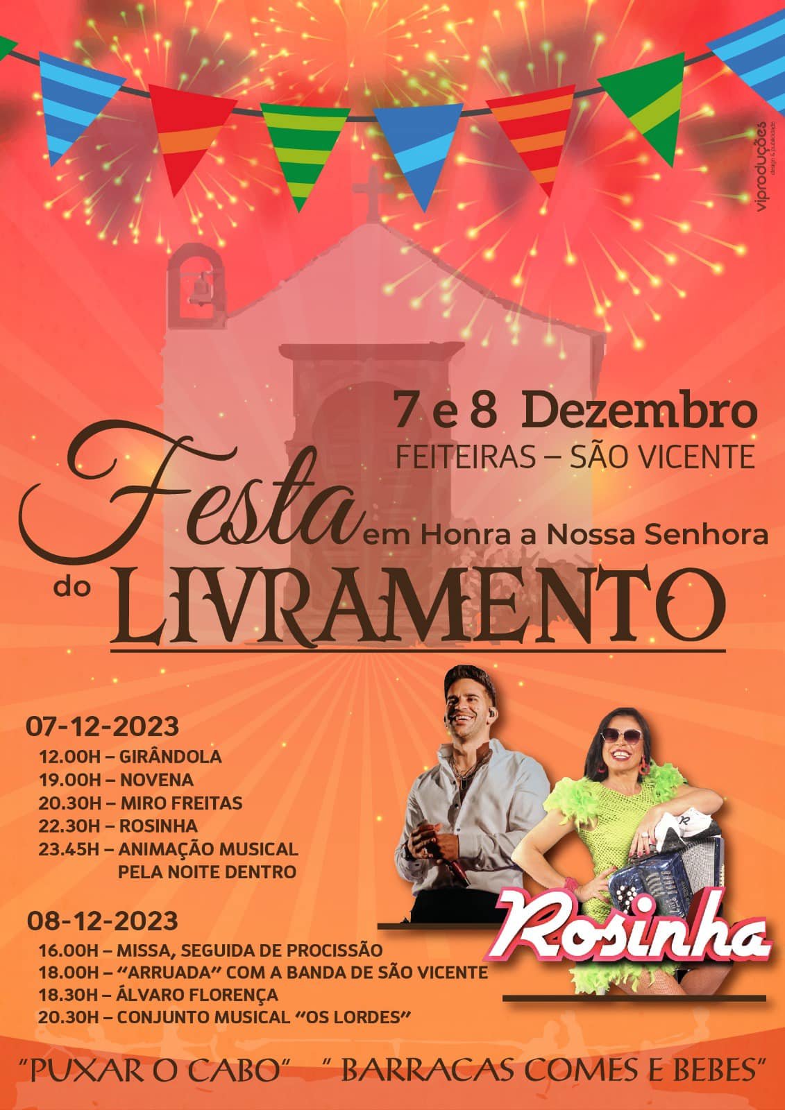 Cartaz Festa em Honra a Nossa Senhora do Livramento 2023 - São Vicente