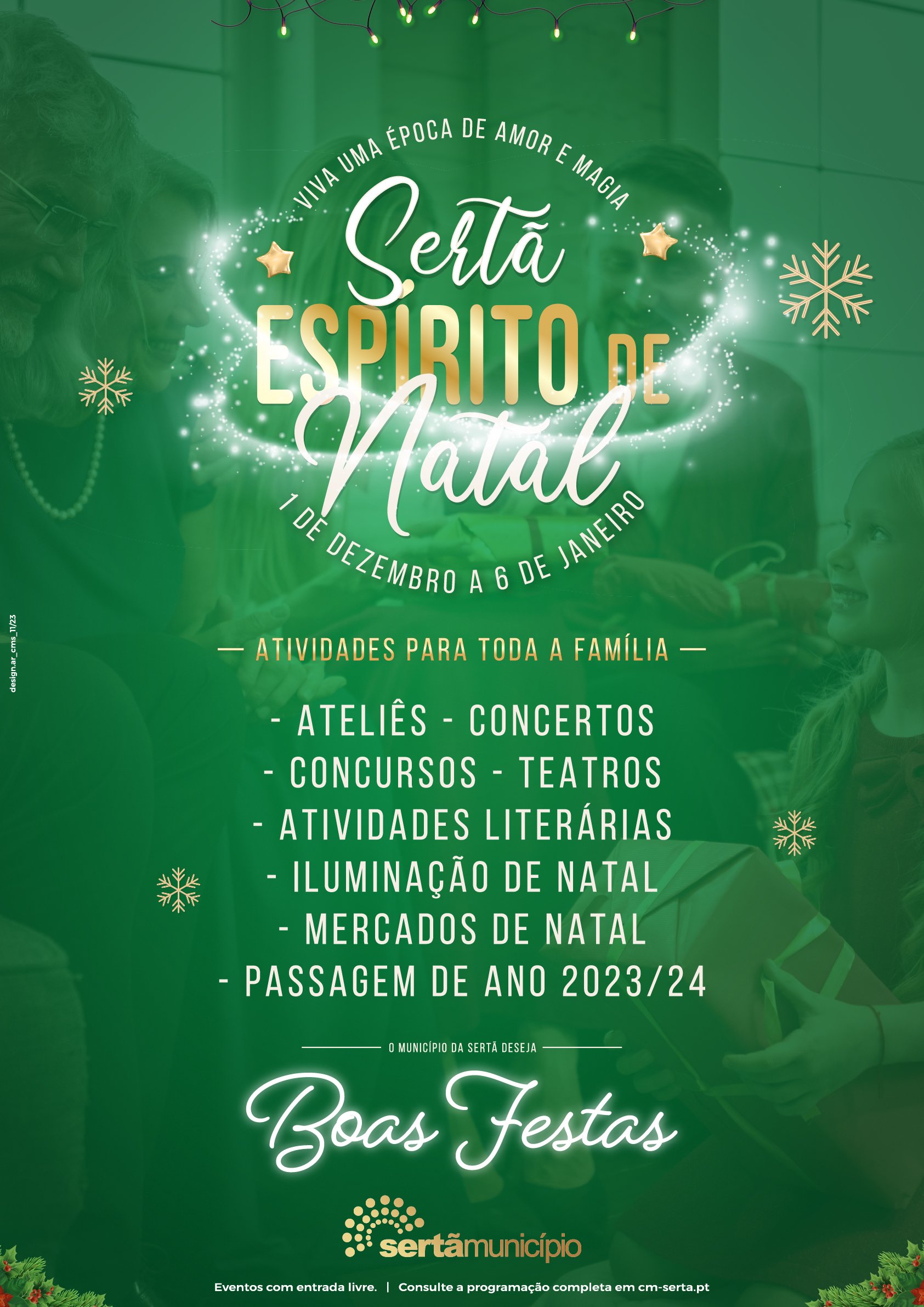 Cartaz Sertã Espírito de Natal 2023 - Sertã