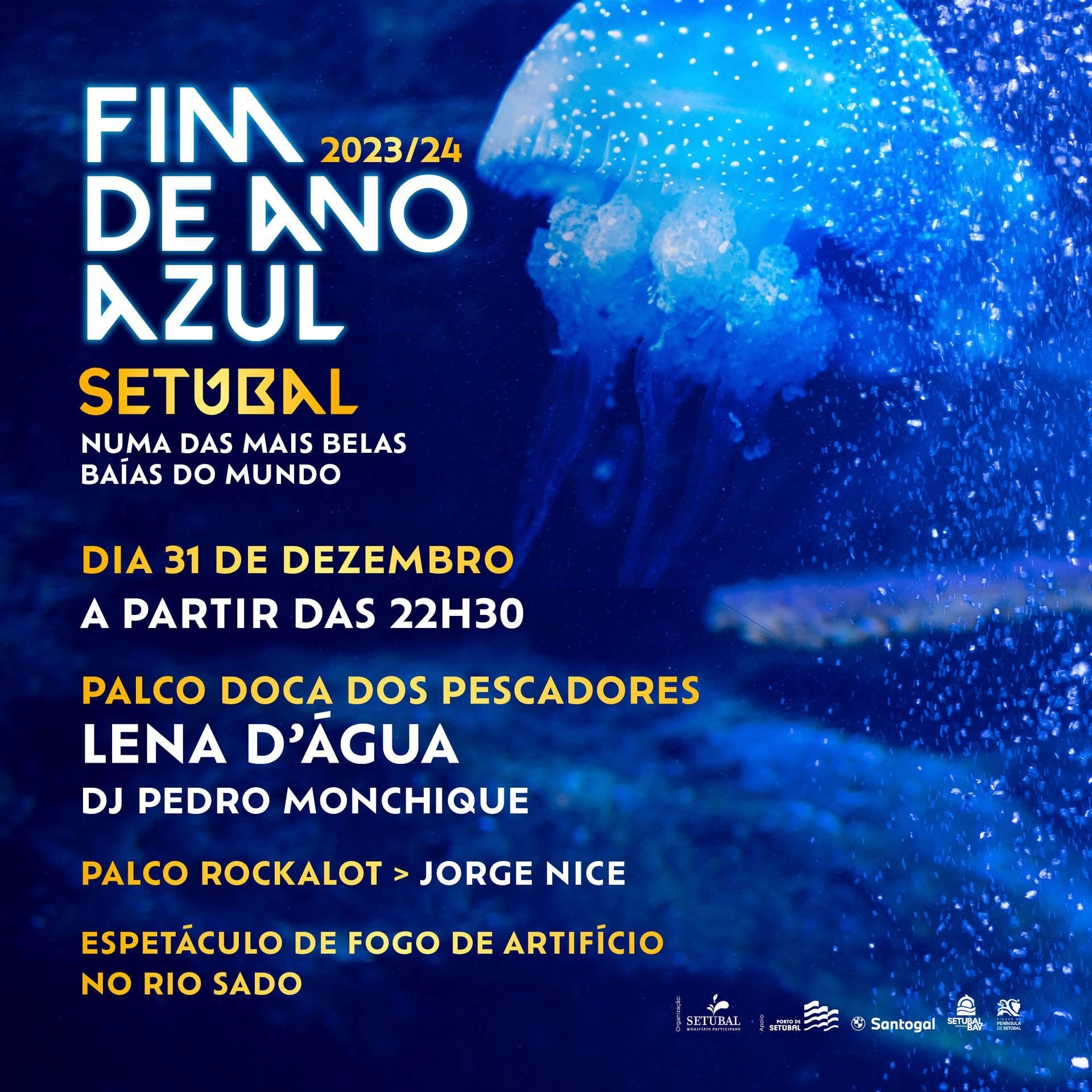 Cartaz Passagem de Ano 2023 - Setúbal