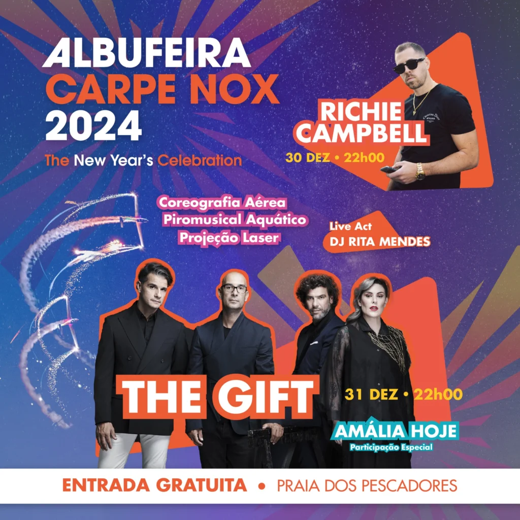 Cartaz Passagem de Ano 2023 - Albufeira