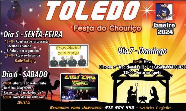Cartaz Tradicional Festa do Chouriço 2024 - Toledo
