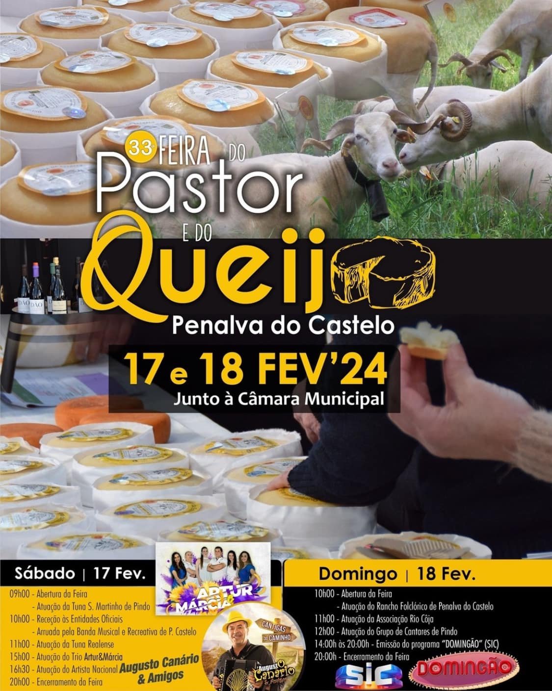 Cartaz 33ª Feira do Pastor e do Queijo 2024 - Penalva do Castelo