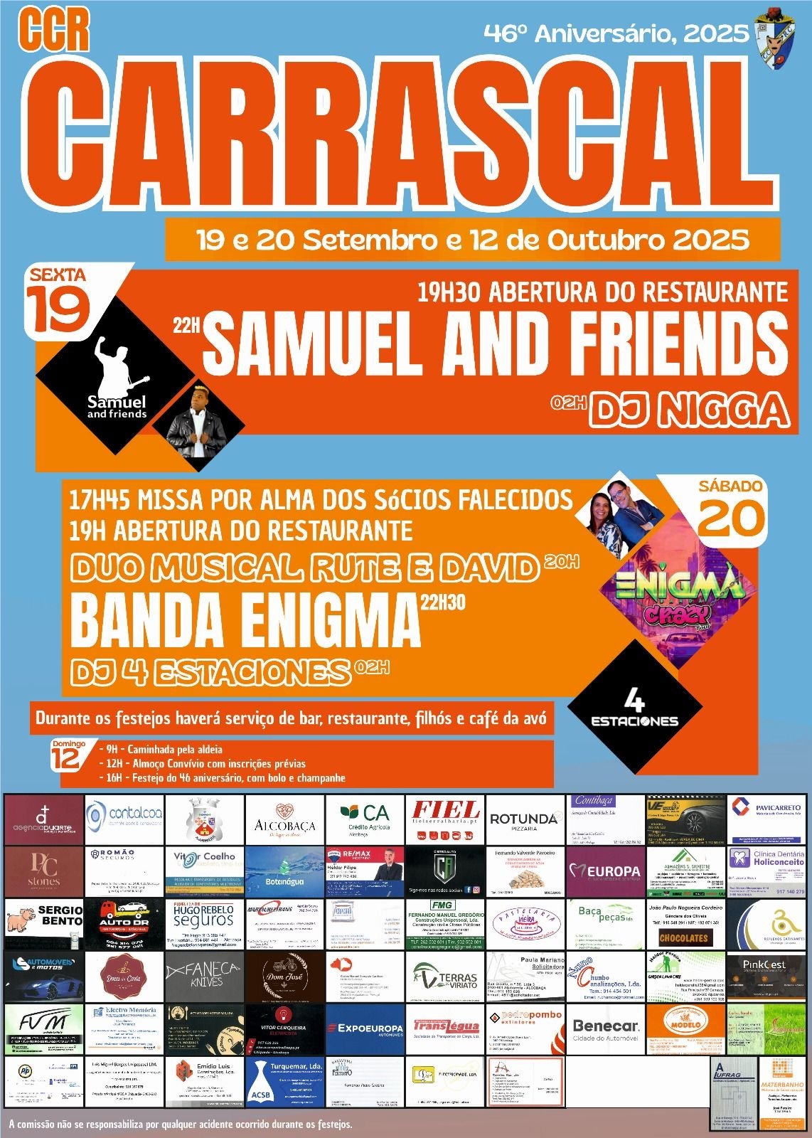 Cartaz 46 Aniversário CCR 2025 - Carrascal