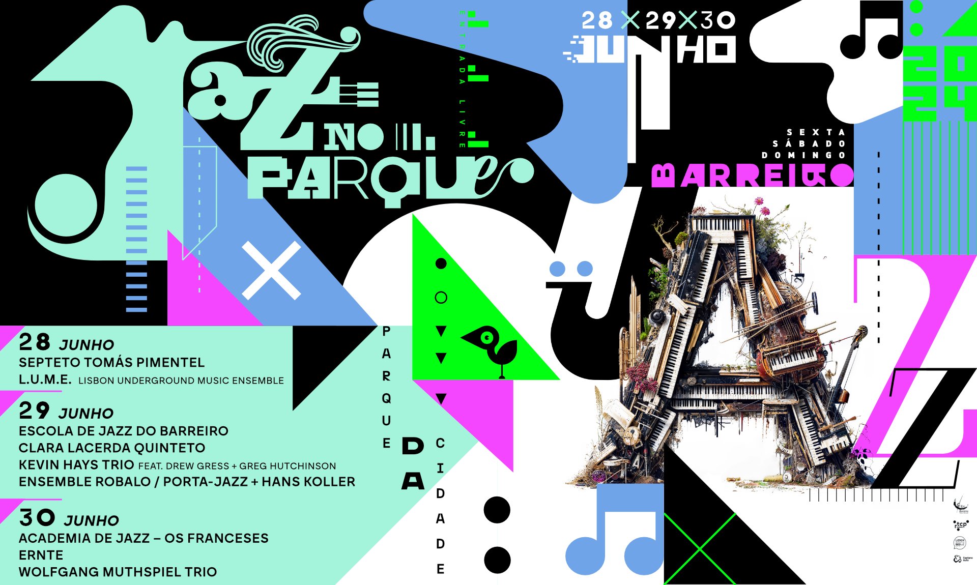 Cartaz 4ª Edição do Jazz no Parque 2024 - Barreiro