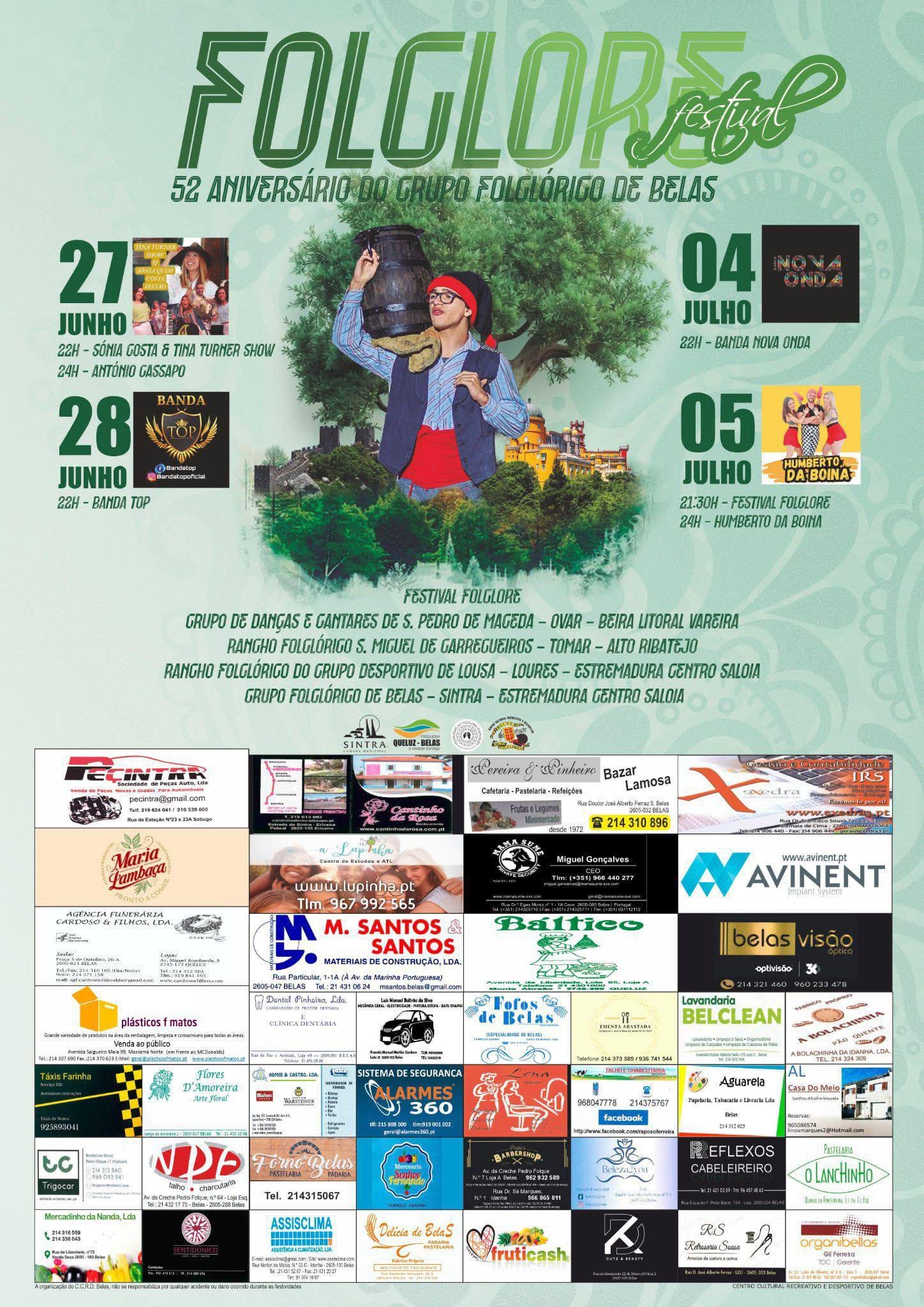 Cartaz 52 Aniversário do Grupo Folclórico de Belas 2025 - Belas