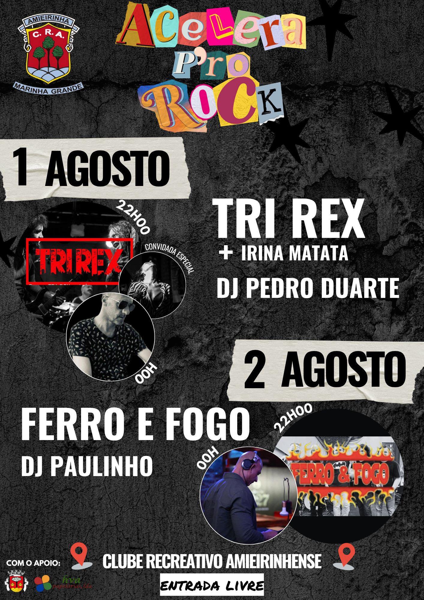 Cartaz Acelera P'ro Rock 2025 - Almieirinha 