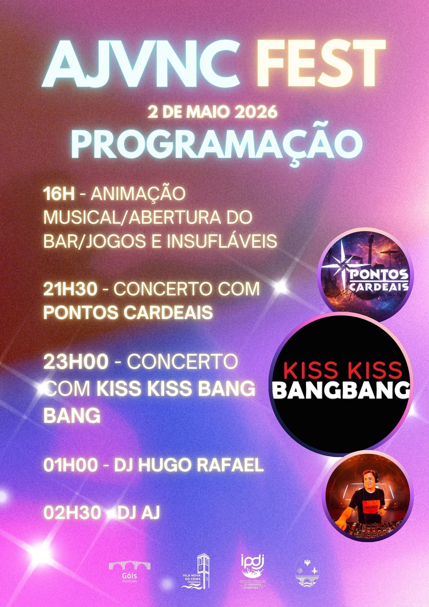 Cartaz AJVNC FEST 2026 - Vila Nova do Ceira