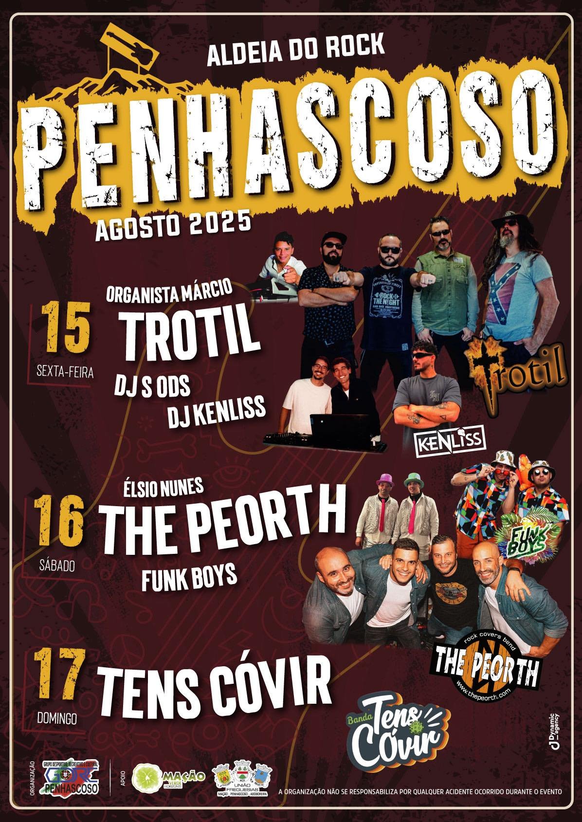 Cartaz Aldeia do Rock 2025 - Penhascoso
