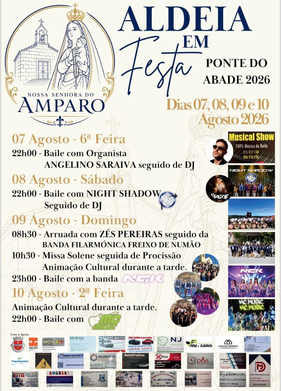 Cartaz Aldeia em Festa 2026 - Ponte do Abade