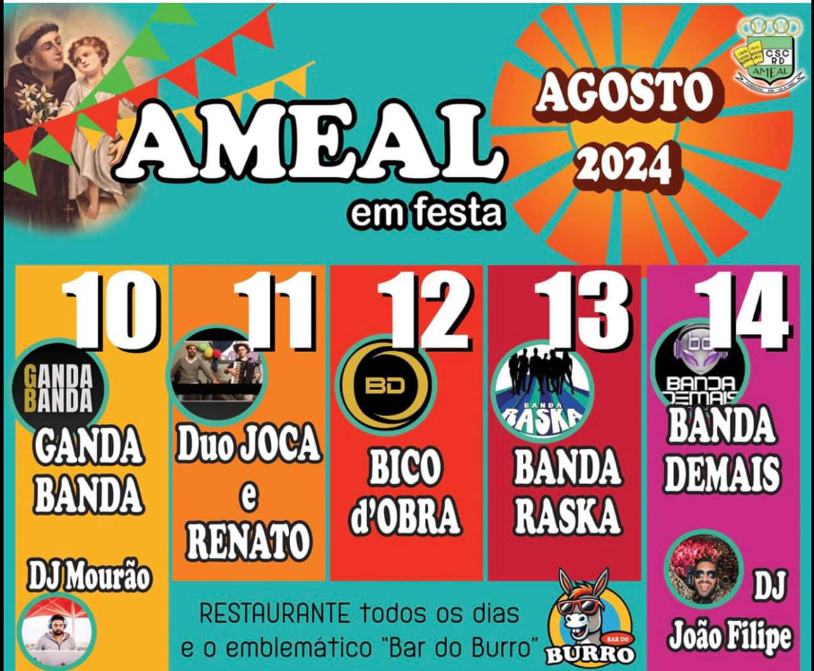 Cartaz Ameal em Festa 2024 - Torres Vedras