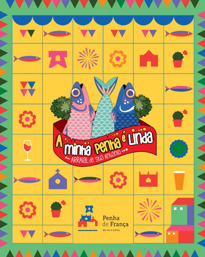 Cartaz Arraial A minha Penha é Linda 2026 - Penha de França