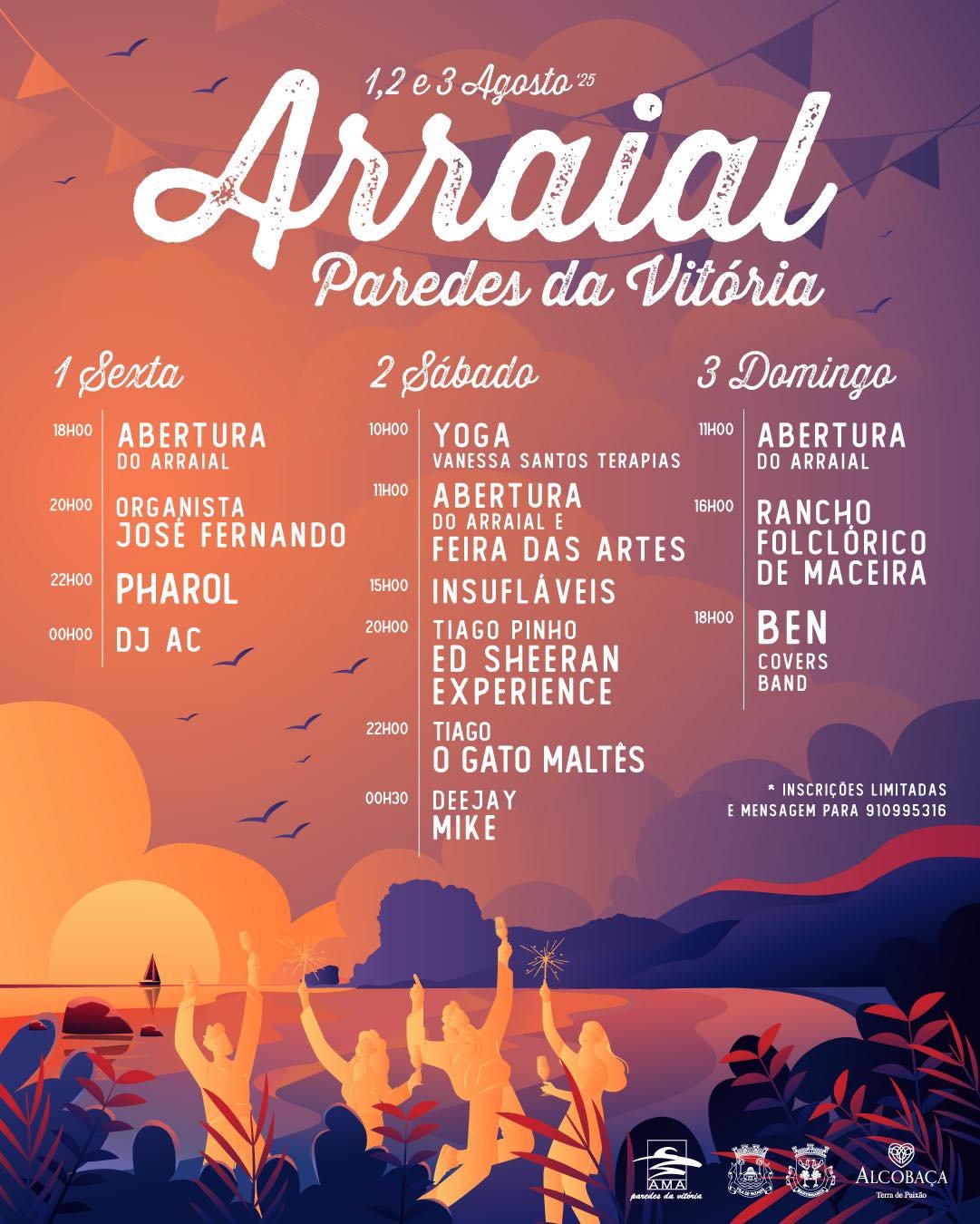 Cartaz Arraial AMA 2025 - Paredes de Vitória