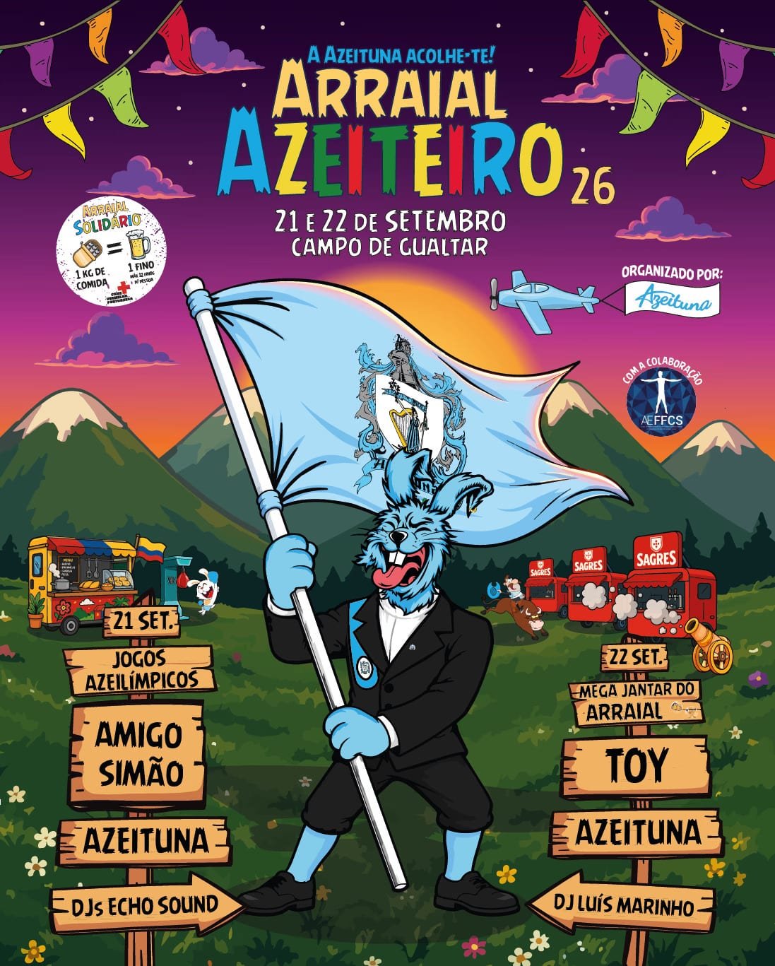 Cartaz Arraial Azeiteiro 2026 - Gualtar
