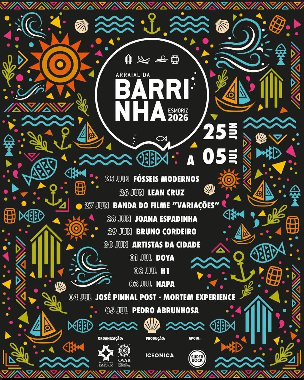 Cartaz Arraial da Barrinha 2026 - Esmoriz