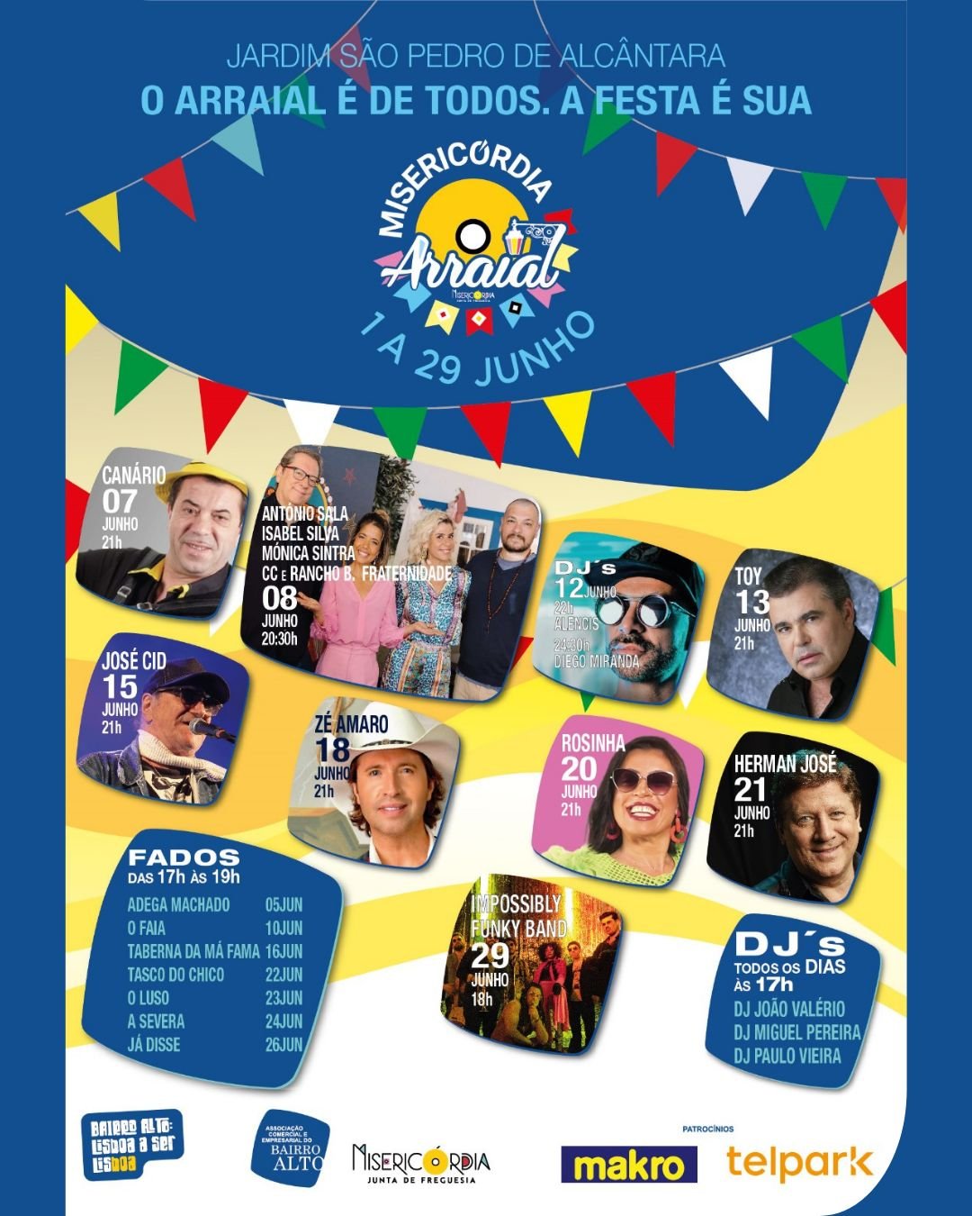 Cartaz Arraial da Misericórdia 2025 - Lisboa