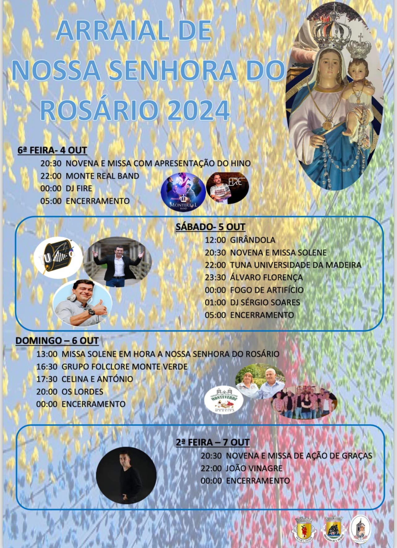 Cartaz Arraial de Nossa Senhora do Rosário 2024 - São Vicente