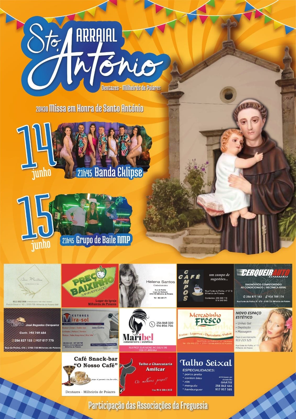 Cartaz Arraial de Santo António 2024 - Dentazes