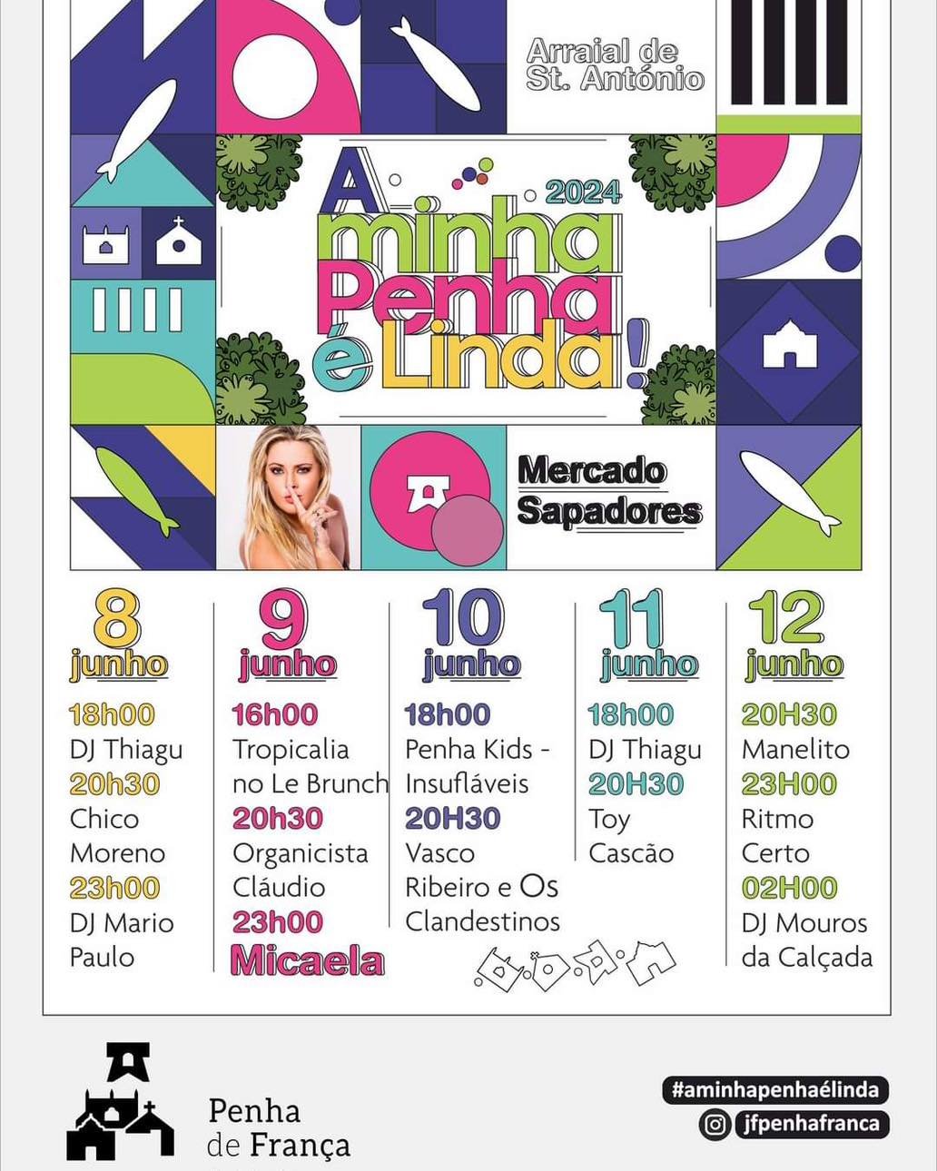Cartaz Arraial de Santo António 2024 - Penha de França
