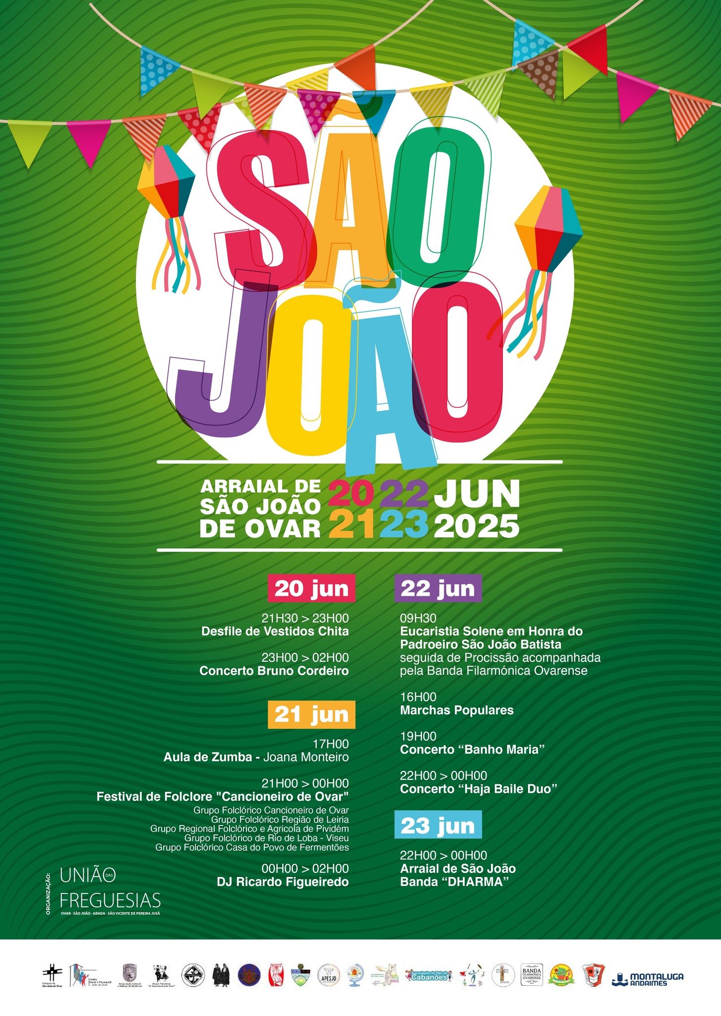 Cartaz Arraial de São João 2025 - Ovar
