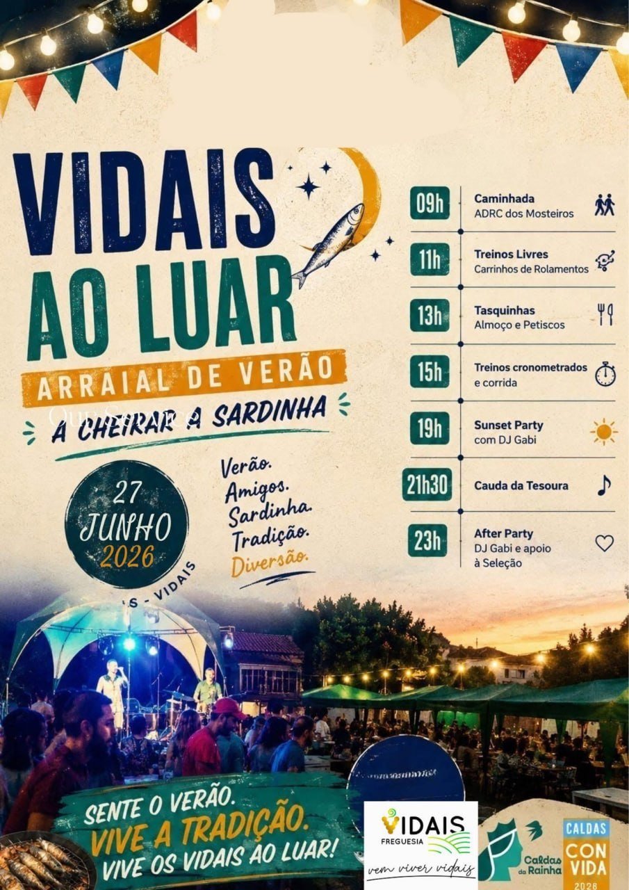 Cartaz Arraial de Verão 2026 - Vidais