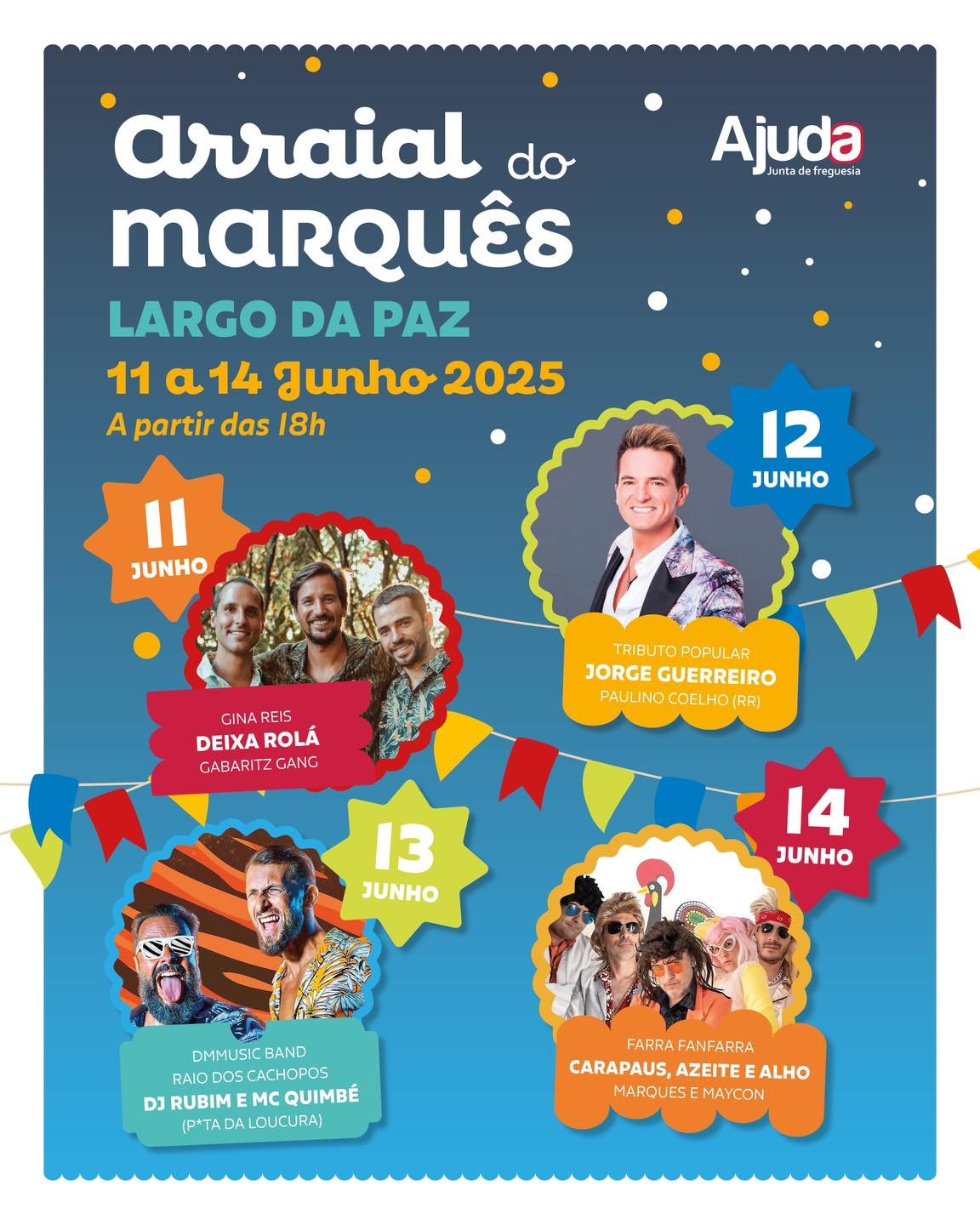 Cartaz Arraial do Marquês 2025 - Lisboa