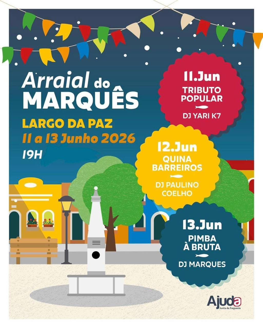 Cartaz Arraial do Marquês 2026 - Ajuda