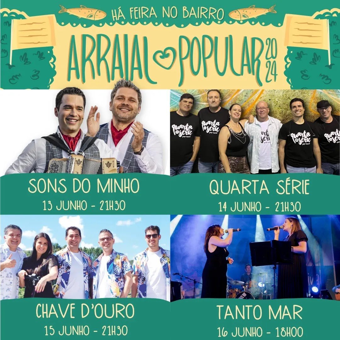 Cartaz Arraial Popular 2024 - Sines