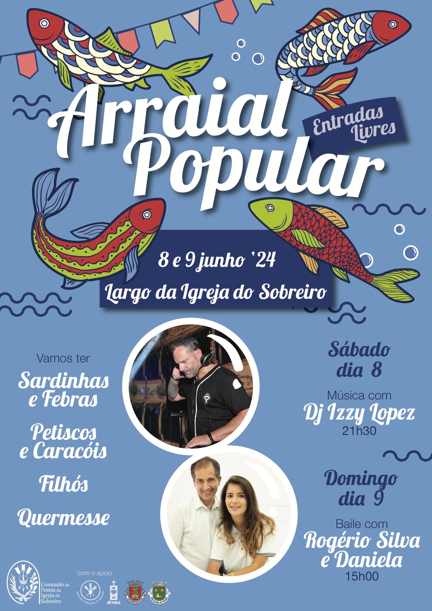 Cartaz Arraial Popular 2024 - Sobreiro