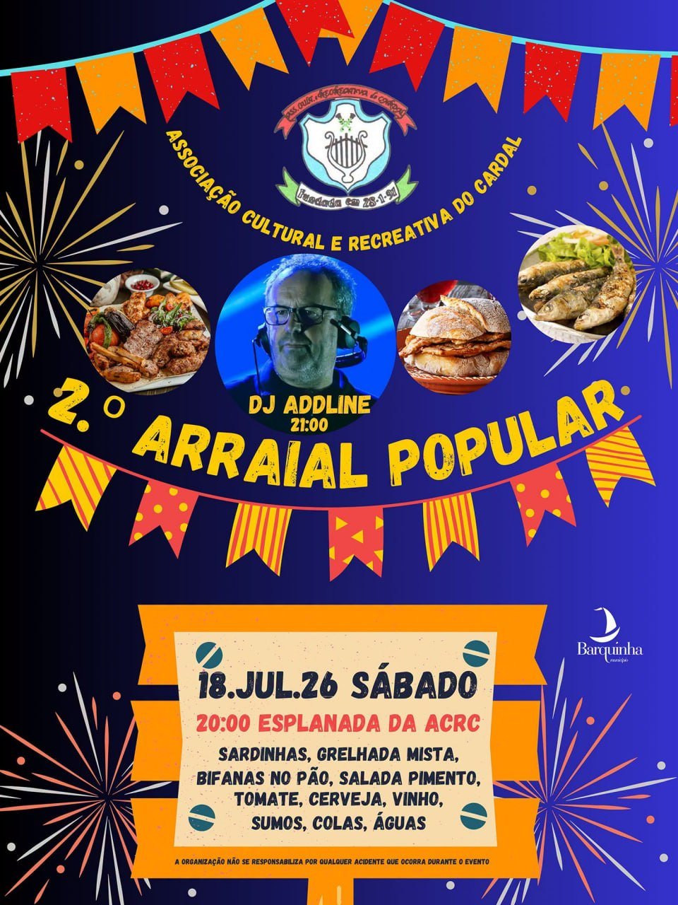 Cartaz Arraial Popular 2026 - Cardal