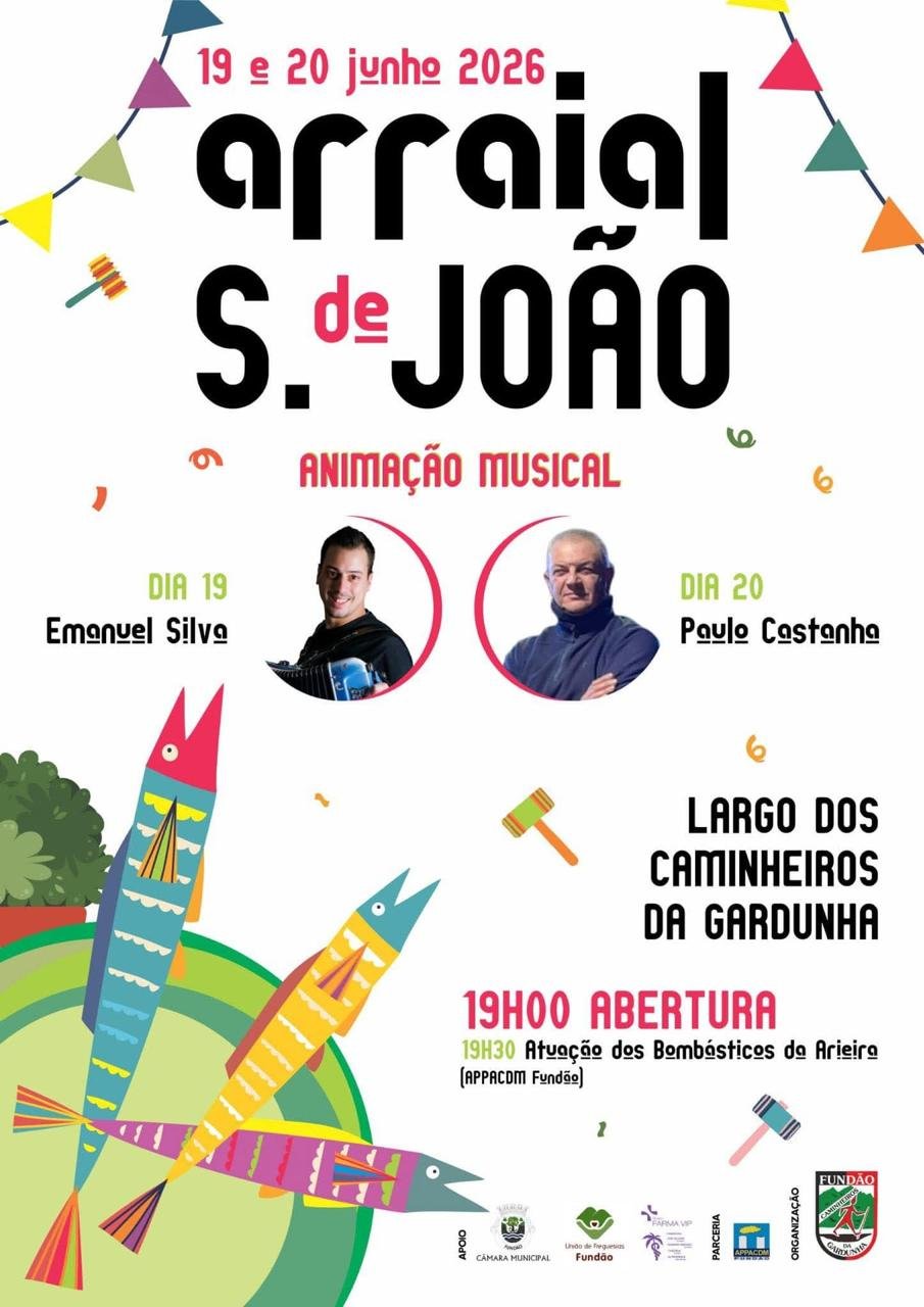 Cartaz Arraial S. de João 2026 - Fundão