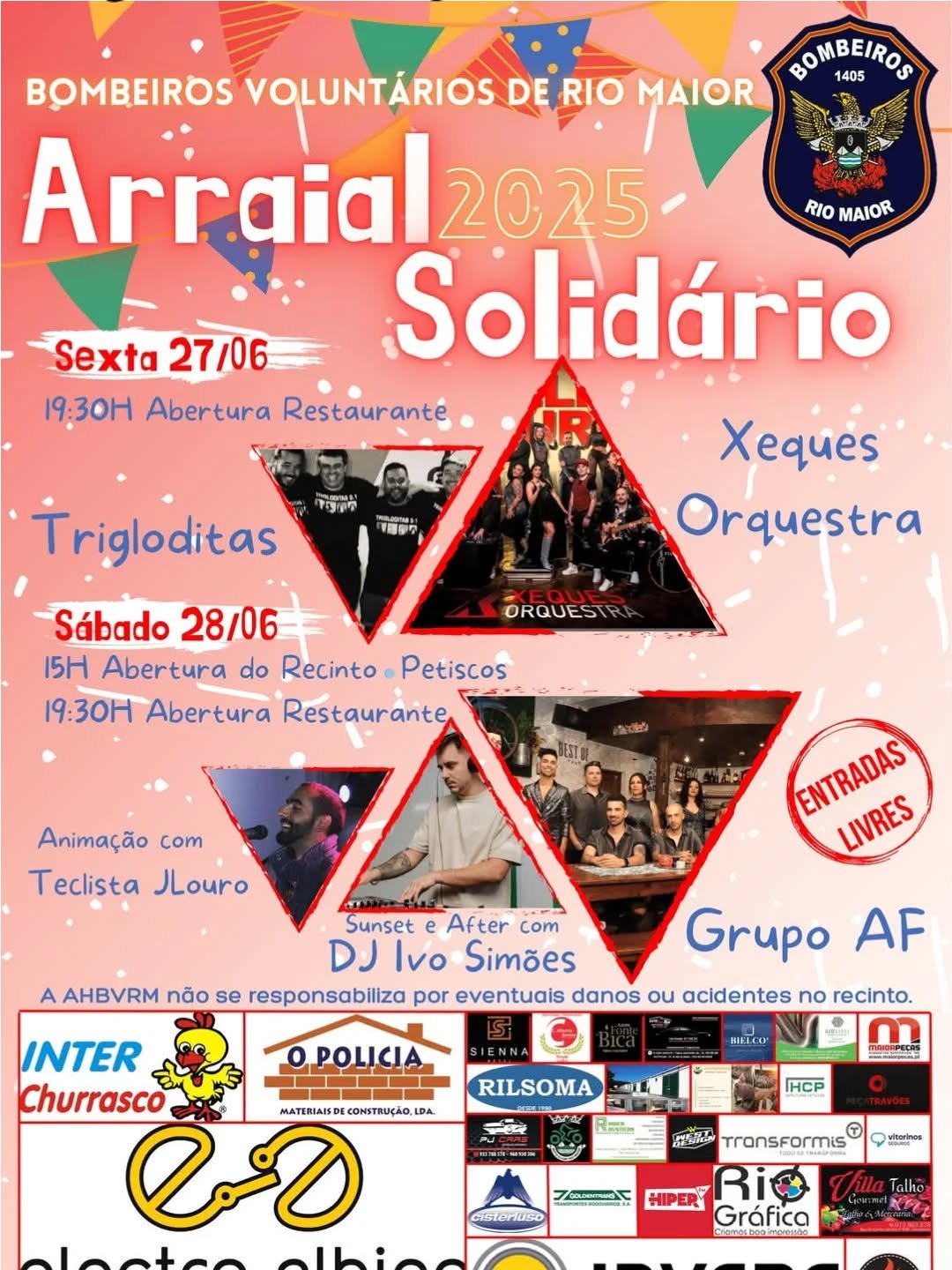 Cartaz Arraial Solidário 2025 - Rio Maior