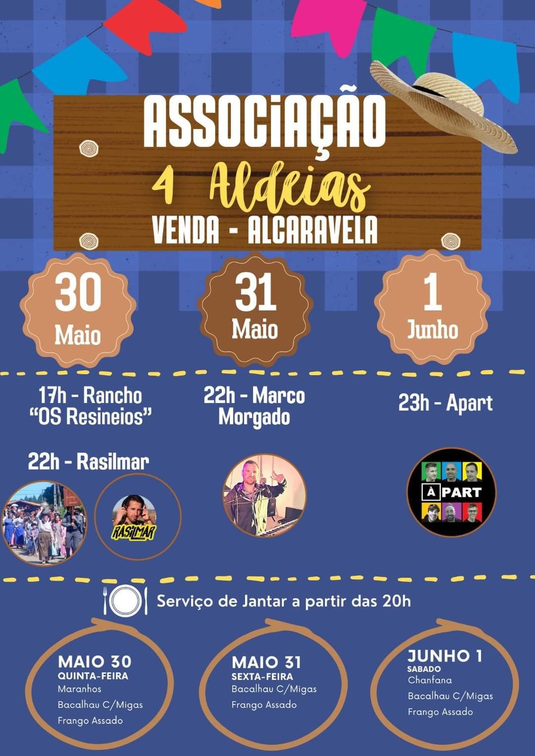 Cartaz Associação 4 Aldeias 2024 - Venda Alcaravela