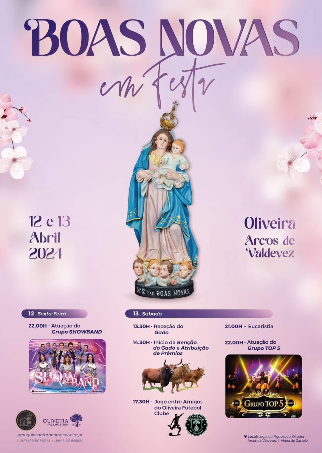 Cartaz Boas Novas em Festas 2024 - Oliveira