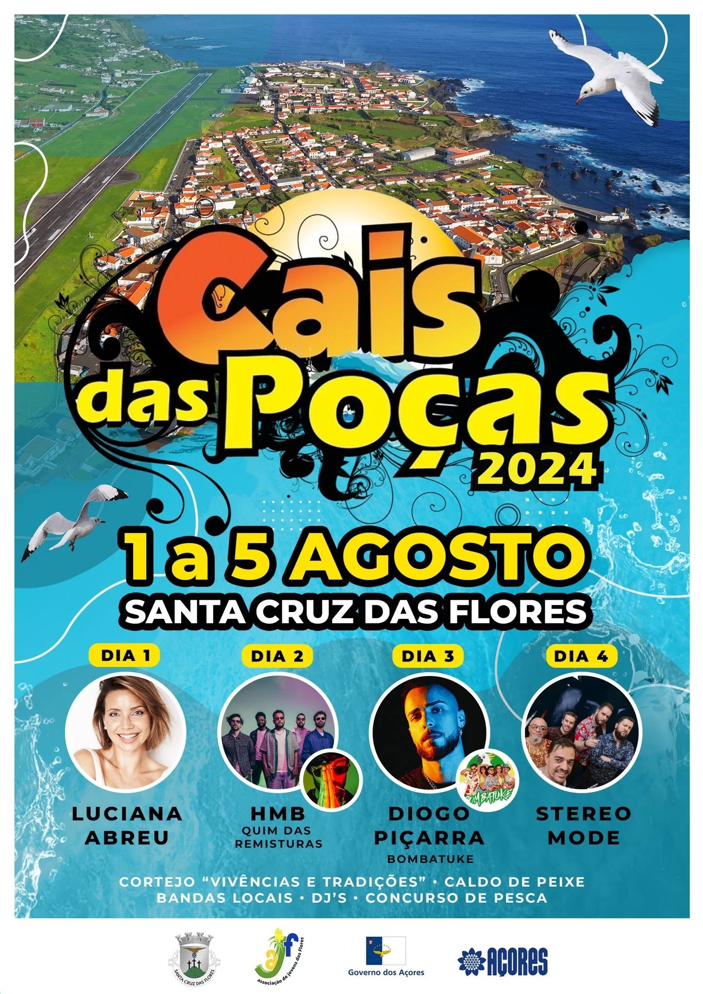 Cartaz Cais das Poças 2024 - Santa Cruz das Flores